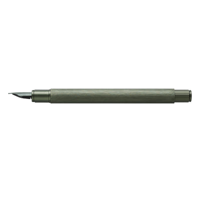 Faber-Castell Neo Slim Fountain Pen - Aluminium Olive Green BT