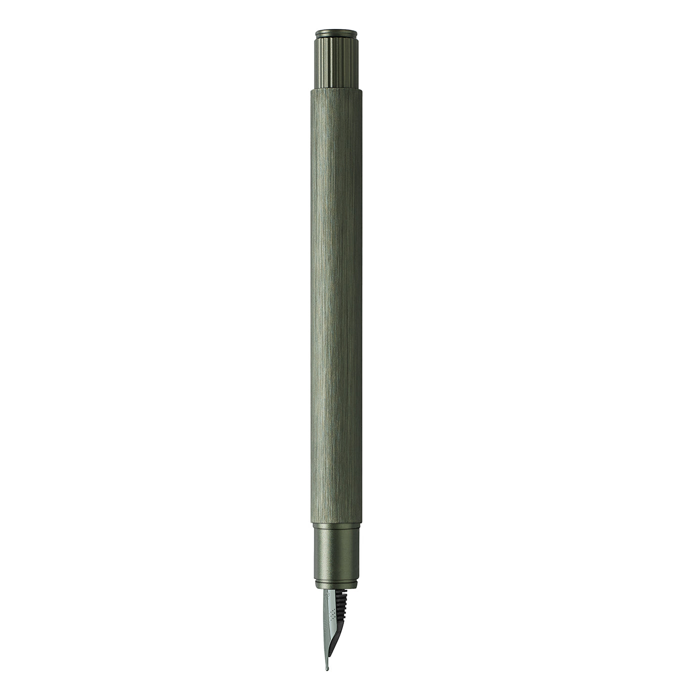 Faber-Castell Neo Slim Fountain Pen - Aluminium Olive Green BT