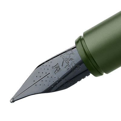 Faber-Castell Neo Slim Fountain Pen - Aluminium Olive Green BT