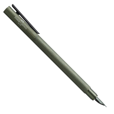 Faber-Castell Neo Slim Fountain Pen - Aluminium Olive Green BT