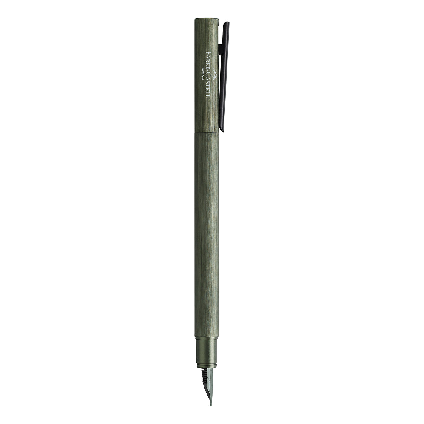 Faber-Castell Neo Slim Fountain Pen - Aluminium Olive Green BT