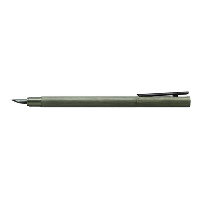 Faber-Castell Neo Slim Fountain Pen - Aluminium Olive Green BT