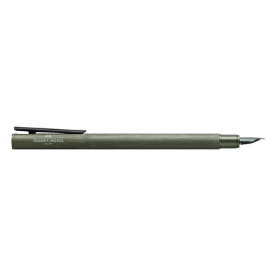 Faber-Castell Neo Slim Fountain Pen - Aluminium Olive Green BT