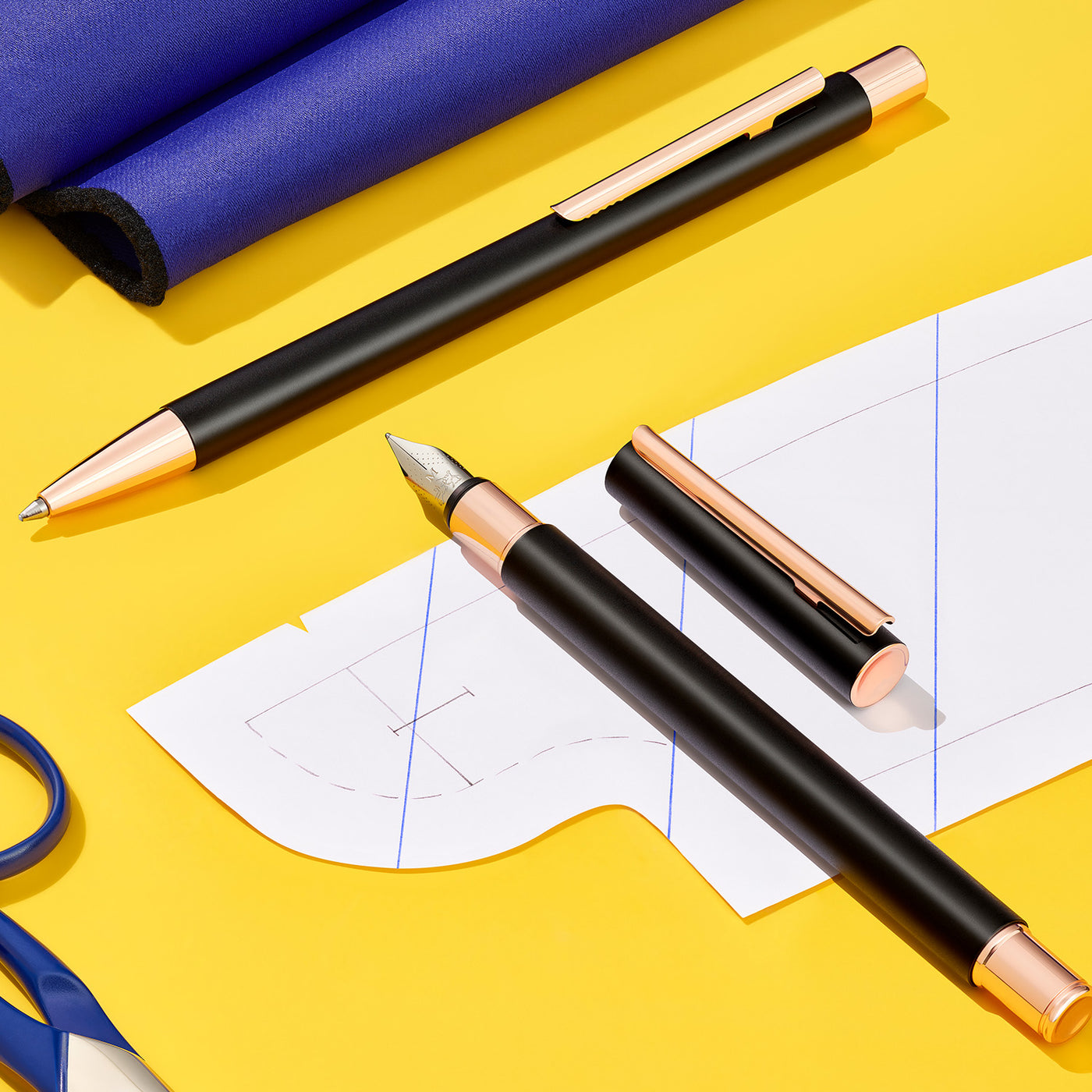 Faber-Castell Neo Slim Fountain Pen - Matte Black RGT