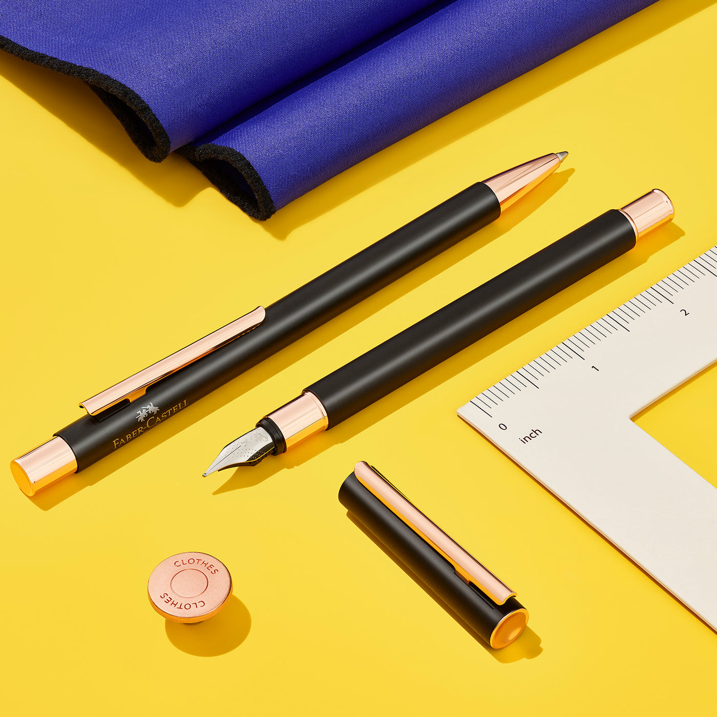 Faber-Castell Neo Slim Fountain Pen - Matte Black RGT