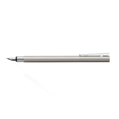 Faber-Castell Neo Slim Fountain Pen - Matte Stainless Steel CT