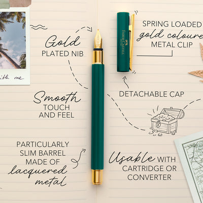 Faber-Castell Neo Slim Fountain Pen - Rainforest GT (Limited Edition)
