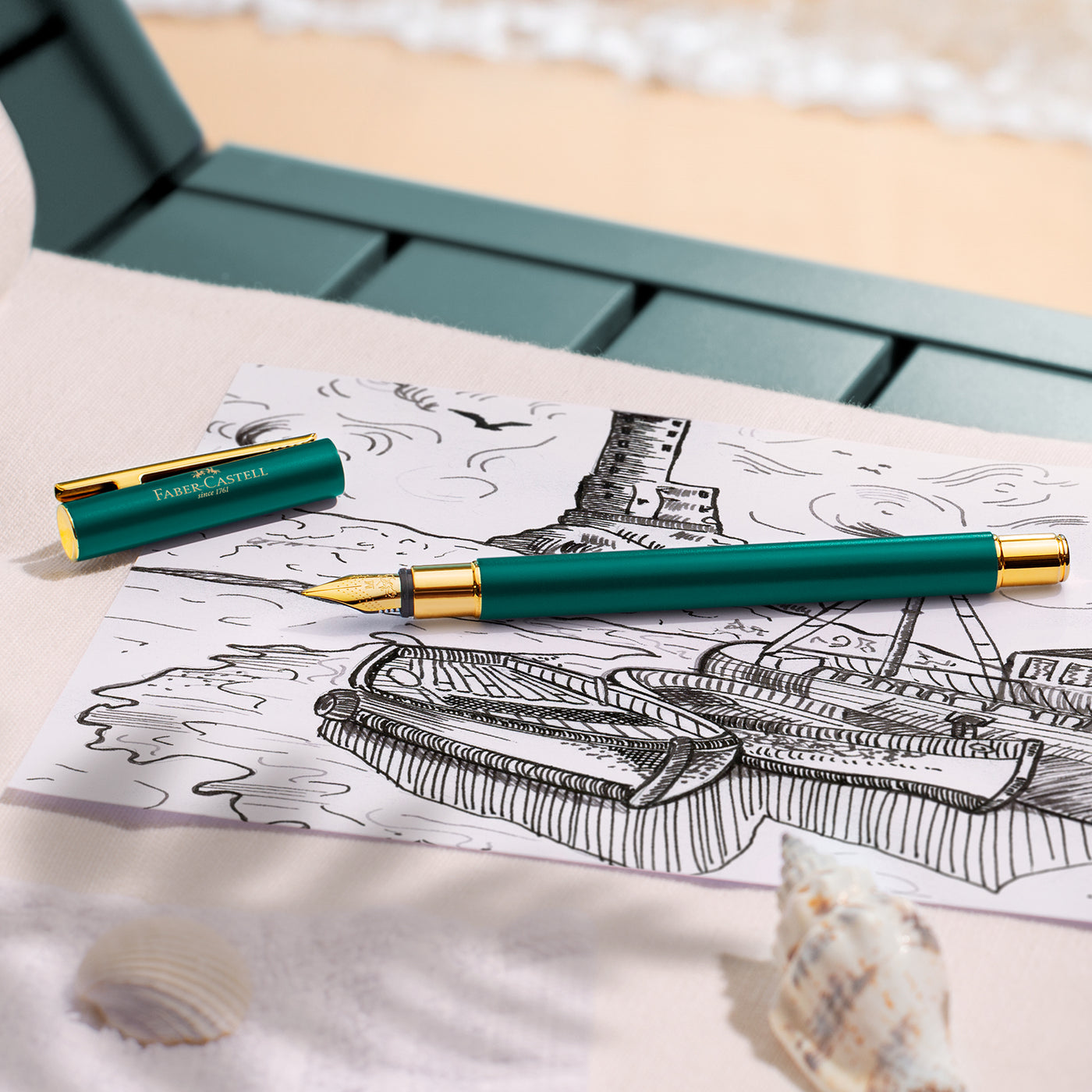 Faber-Castell Neo Slim Fountain Pen - Rainforest GT (Limited Edition)