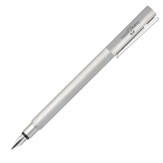 Faber-Castell Neo Slim Fountain Pen - Silver Glint CT