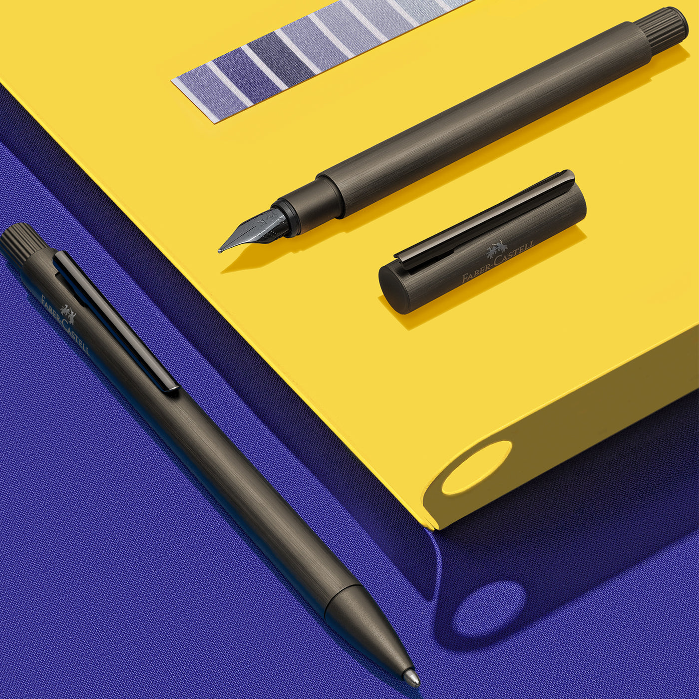 Faber-Castell Neo Slim Roller Ball Pen - Aluminium Gunmetal BT
