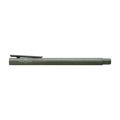 Faber-Castell Neo Slim Roller Ball Pen - Aluminium Olive Green BT