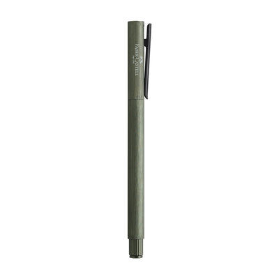 Faber-Castell Neo Slim Roller Ball Pen - Aluminium Olive Green BT