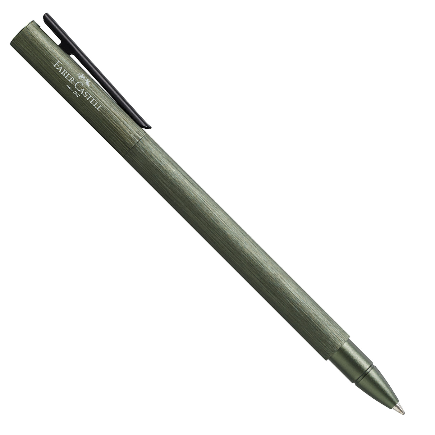 Faber-Castell Neo Slim Roller Ball Pen - Aluminium Olive Green BT