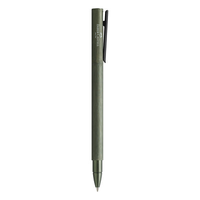 Faber-Castell Neo Slim Roller Ball Pen - Aluminium Olive Green BT