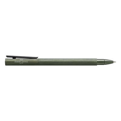 Faber-Castell Neo Slim Roller Ball Pen - Aluminium Olive Green BT