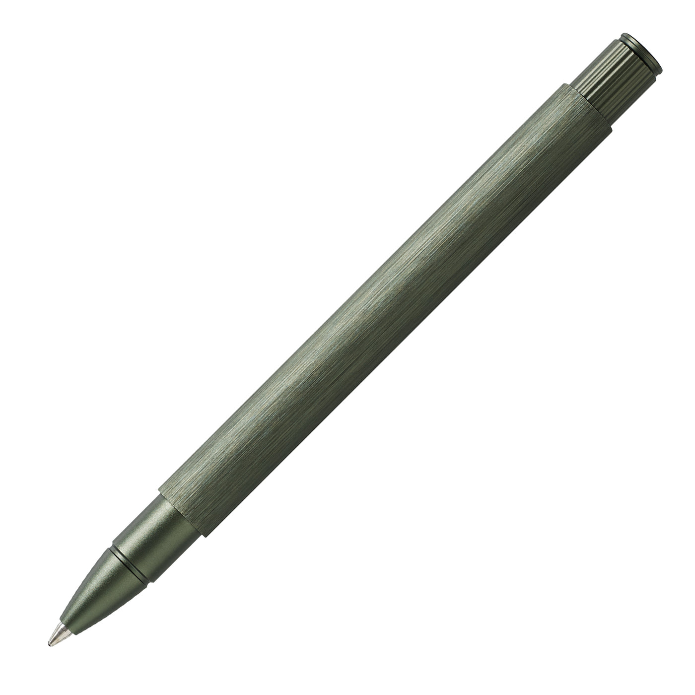 Faber-Castell Neo Slim Roller Ball Pen - Aluminium Olive Green BT