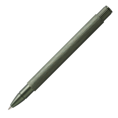 Faber-Castell Neo Slim Roller Ball Pen - Aluminium Olive Green BT