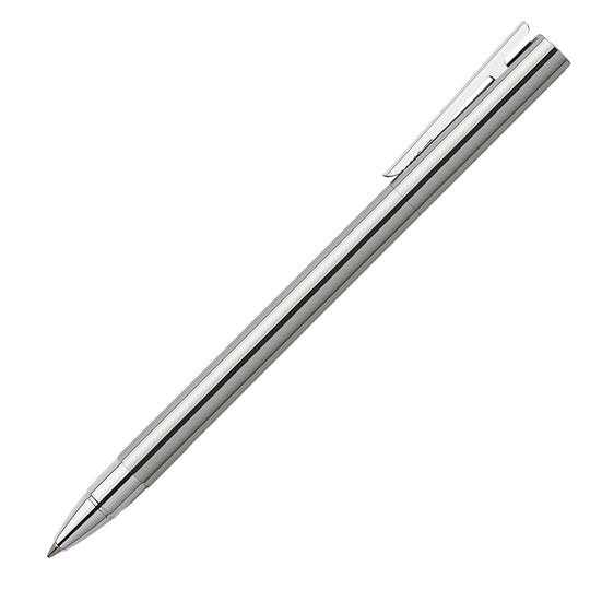 Faber-Castell Neo Slim Roller Ball Pen - Shiny Stainless Steel CT