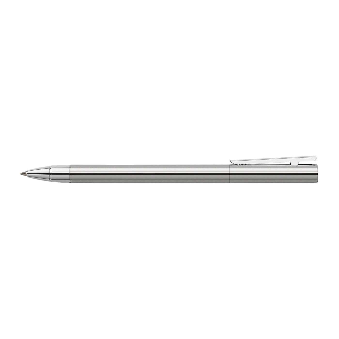 Faber-Castell Neo Slim Roller Ball Pen - Shiny Stainless Steel CT