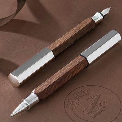Faber-Castell Ondoro Ball Pen - Smoked Oak CT