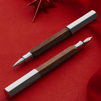 Faber-Castell Ondoro Fountain Pen - Smoked Oak CT
