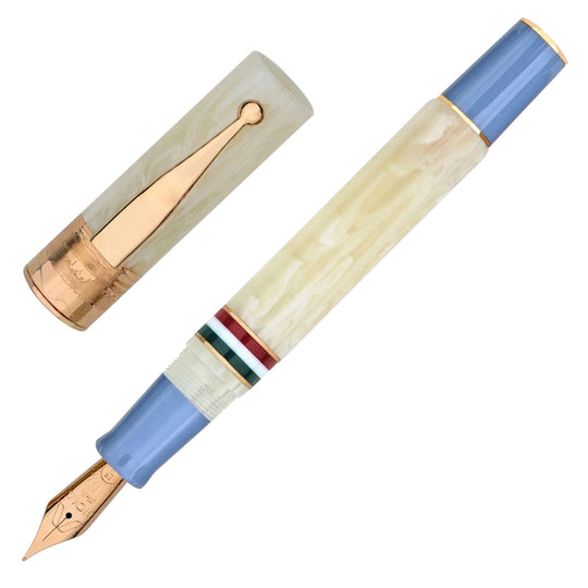 Gioia Partenope Fountain & Roller Ball Pen - Avorio RGT