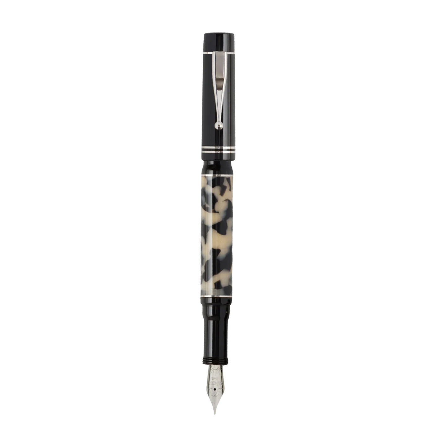 Gioia Alleria Fountain Pen - Tramonto Black Tortoise CT