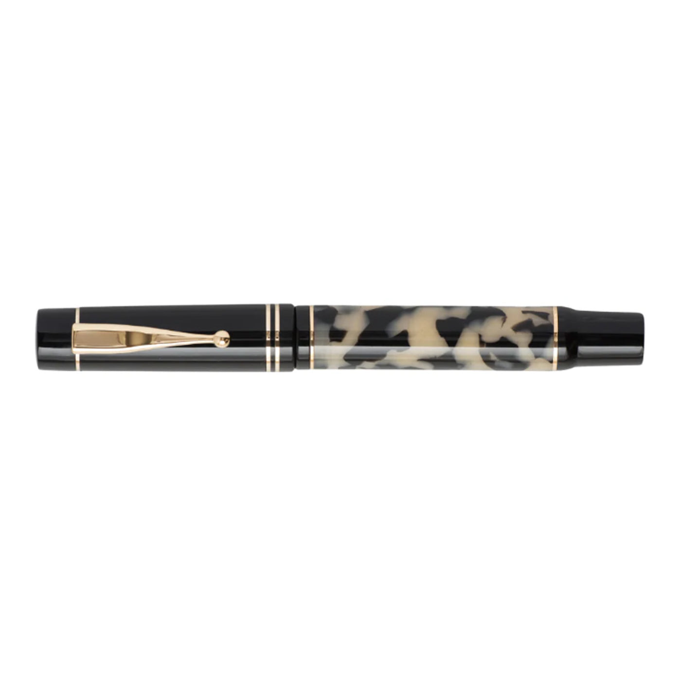 Gioia Alleria Fountain Pen - Tramonto Black Tortoise GT