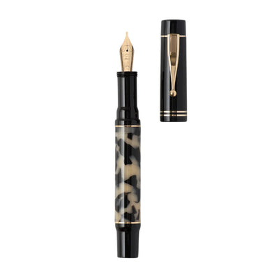 Gioia Alleria Fountain Pen - Tramonto Black Tortoise GT