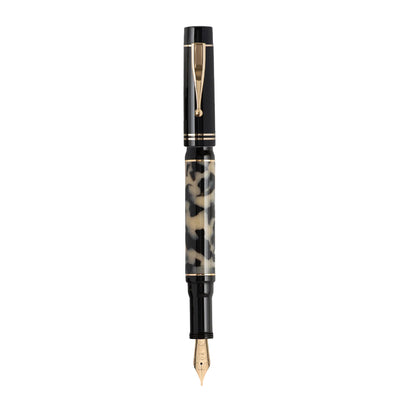 Gioia Alleria Fountain Pen - Tramonto Black Tortoise GT