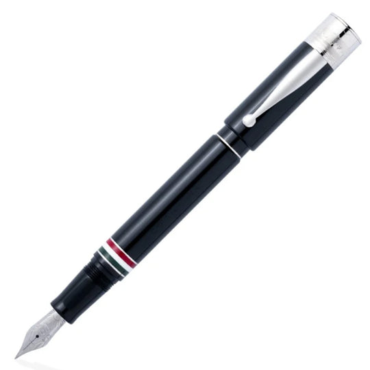 Gioia Partenope Fountain & Roller Ball Pen - Black CT