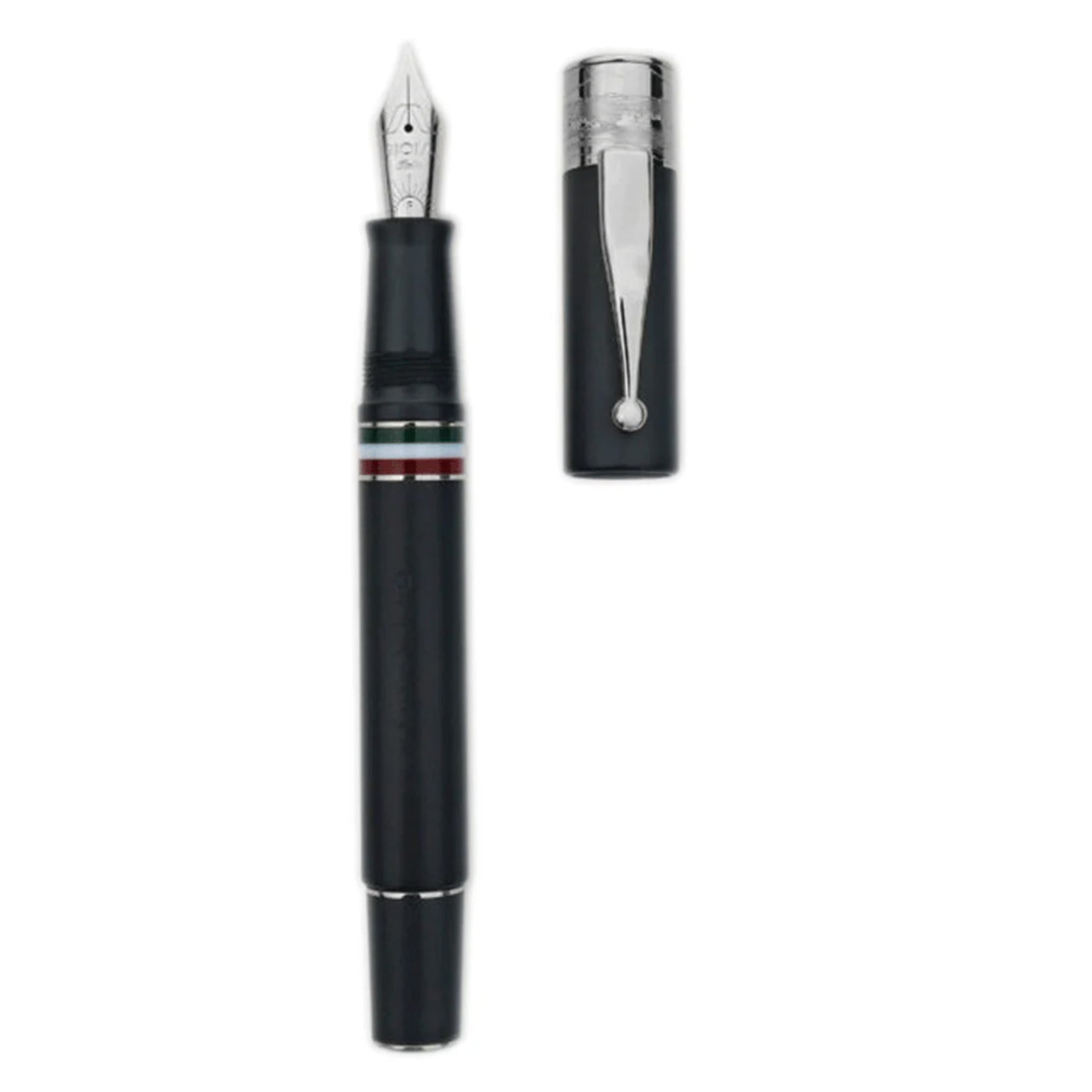 Gioia Partenope Fountain & Roller Ball Pen - Black Sand CT