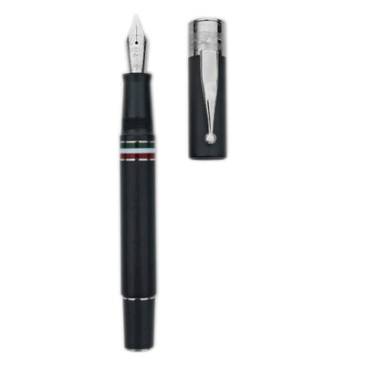 Gioia Partenope Fountain & Roller Ball Pen - Black Sand CT