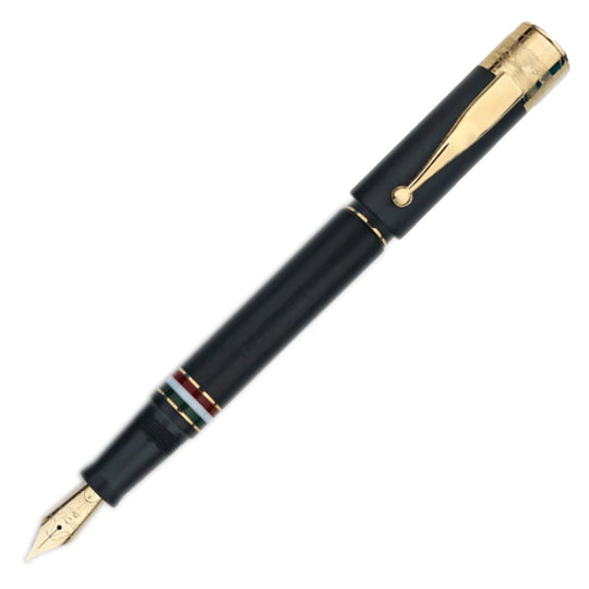 Gioia Partenope Fountain & Roller Ball Pen - Black Sand GT