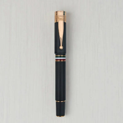 Gioia Partenope Fountain & Roller Ball Pen - Black Sand RGT