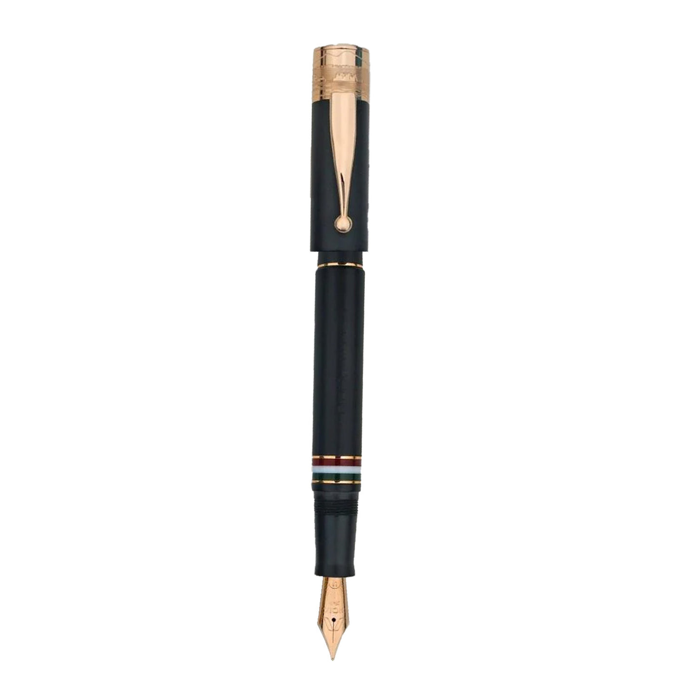 Gioia Partenope Fountain & Roller Ball Pen - Black Sand RGT