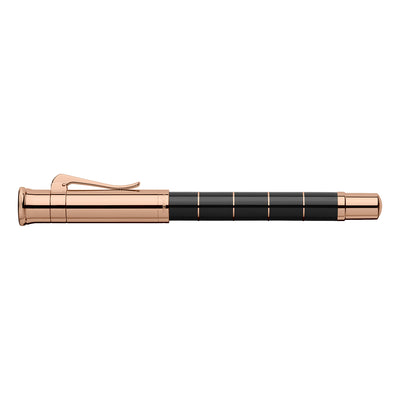 Graf Von Faber-Castell Classic Anello Roller Ball Pen - Black Rosegold 9