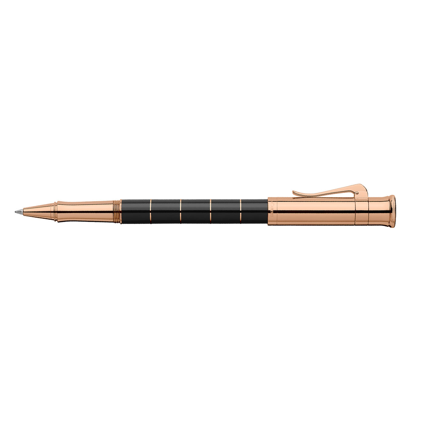 Graf Von Faber-Castell Classic Anello Roller Ball Pen - Black Rosegold 3