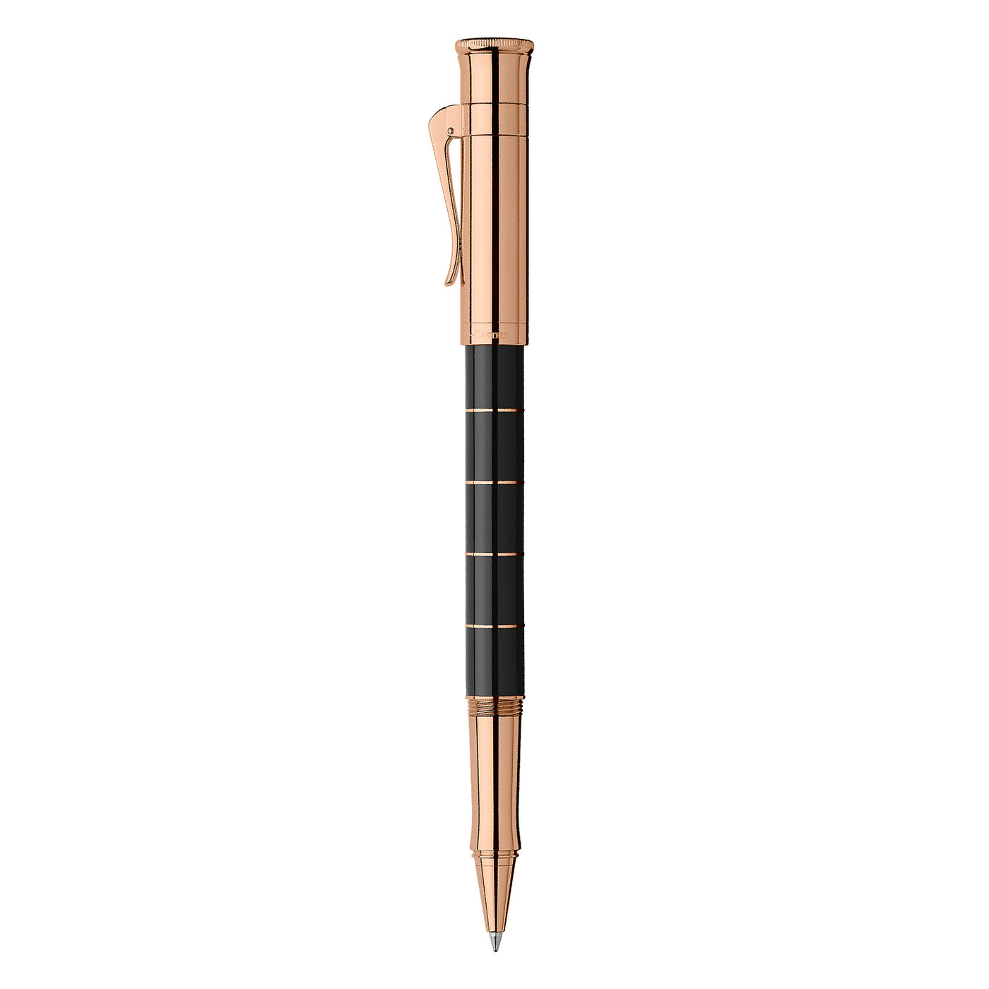 Graf Von Faber-Castell Classic Anello Roller Ball Pen - Black Rosegold 5