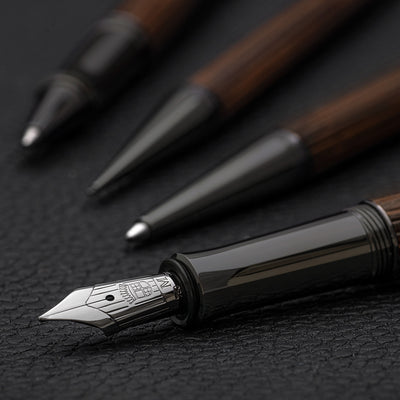 Graf Von Faber-Castell Classic Macassar Roller Ball Pen - Black Edition 13