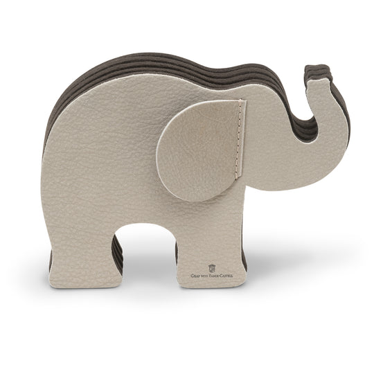 Graf Von Faber-Castell Elephant Leather Pen Holder - Medium - Grey
