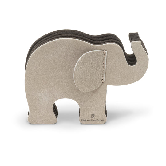 Graf Von Faber-Castell Elephant Leather Pen Holder - Small - Grey