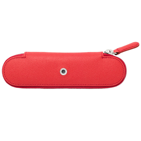 Graf Von Faber-Castell Epsom Leather 2 Pen Holder with Zip - India Red
