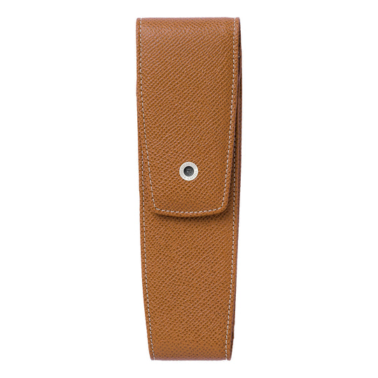 Graf Von Faber-Castell Epsom Magnetic Leather 2 Pen Holder - Cognac