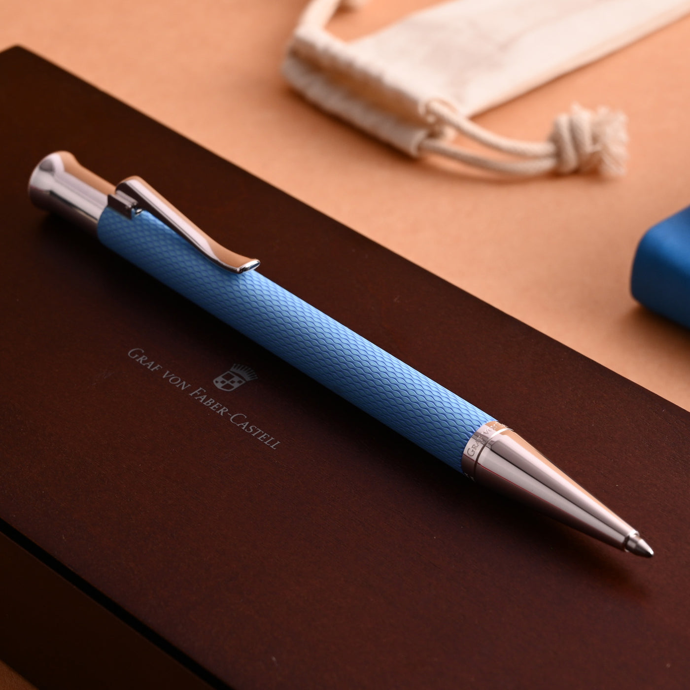 Graf Von Faber-Castell Guilloche Ball Pen - Gulf Blue 8