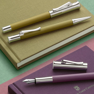 Graf Von Faber-Castell Guilloche Ball Pen - Olive Green
