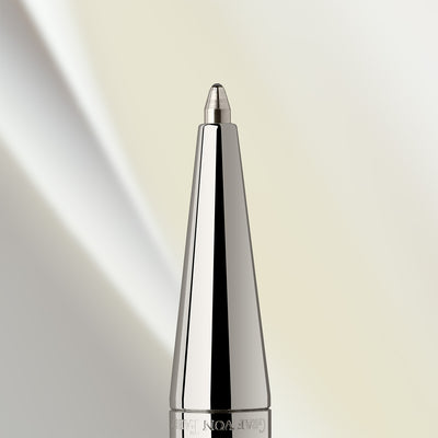 Graf Von Faber-Castell Guilloche Ball Pen - Rhodium CT