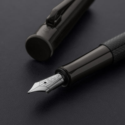 Graf Von Faber-Castell Guilloche Black Edition Fountain Pen - Anthracite 10