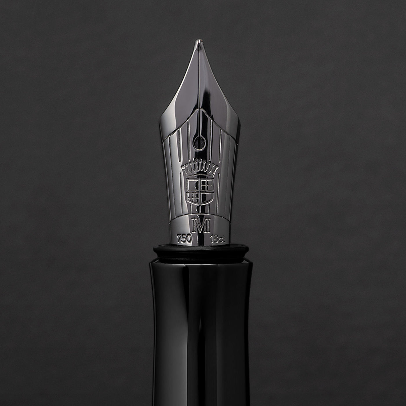 Graf Von Faber-Castell Guilloche Black Edition Fountain Pen - Anthracite 12