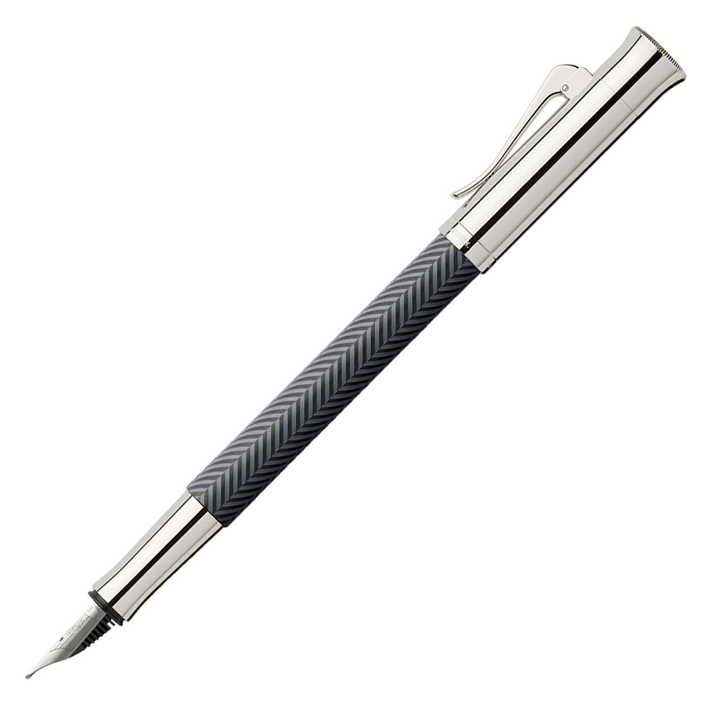 Graf Von Faber-Castell Guilloche Black Edition Fountain Pen - Anthracite